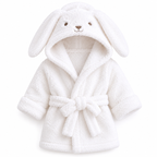 Peignoir bébé tout doux à capuche 🤍
