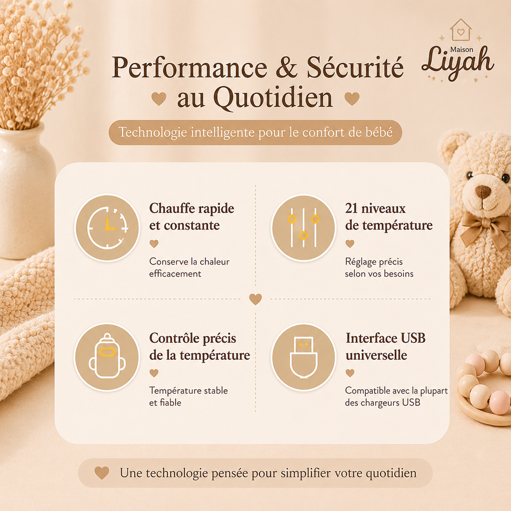 Chauffe-biberon portable USB