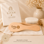 Brosse bébé personnalisés en bois naturel