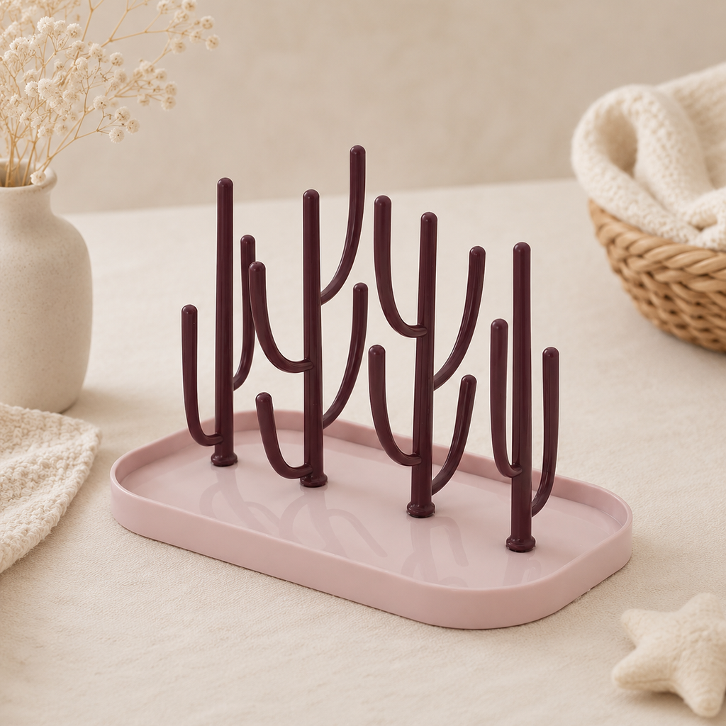 Egouttoir à biberons design - Support de séchage pour biberons et accessoires bébé ✨