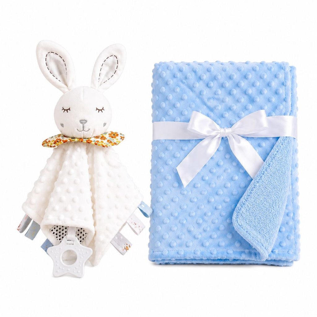 Duo doudou confort & couverture personnalisée 🤍