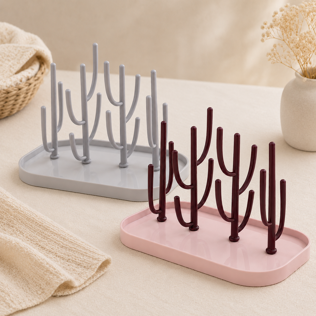 Egouttoir à biberons design - Support de séchage pour biberons et accessoires bébé ✨