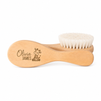 Brosse bébé personnalisés en bois naturel