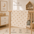 Lange bébé en coton, motifs doux au choix 🤍