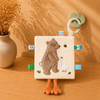 Doudou Sensoriel avec anneau de dentition 🤍