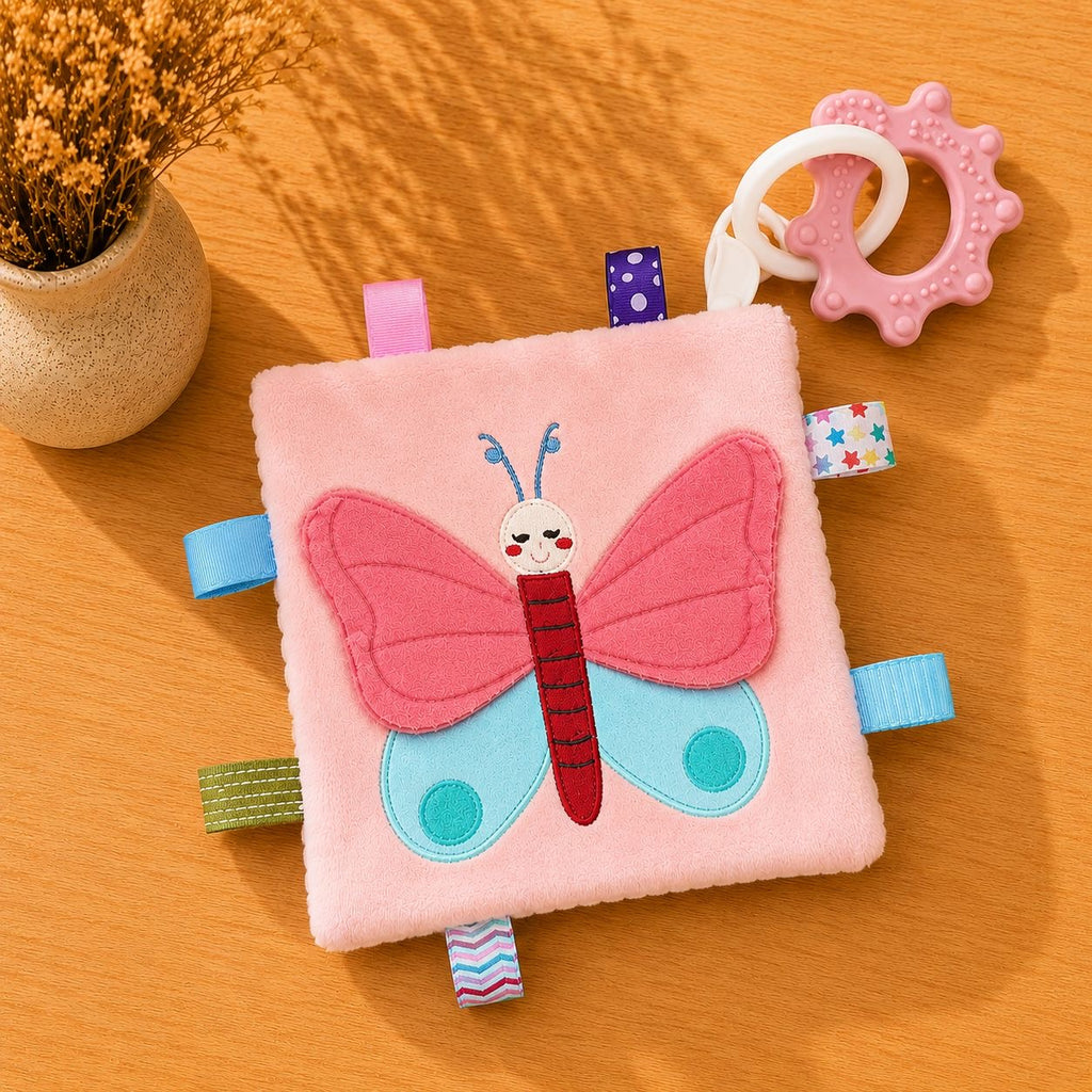 Doudou Sensoriel avec anneau de dentition 🤍