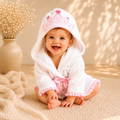 Peignoir bébé tout doux à capuche 🤍
