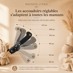 Poussette 3 en 1 Luxe - Nacelle, siège auto & Poussette évolutive dès la naissance