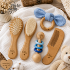 Brosse & peigne bébé personnalisés - coffret naissance 🤍