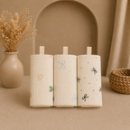 Lot de 3 ou 5 langes bébé en coton ultra doux