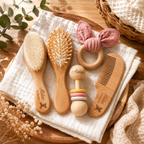 Brosse & peigne bébé personnalisés - coffret naissance 🤍