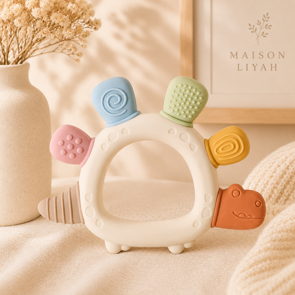 Anneau de dentition sensoriel en silicone