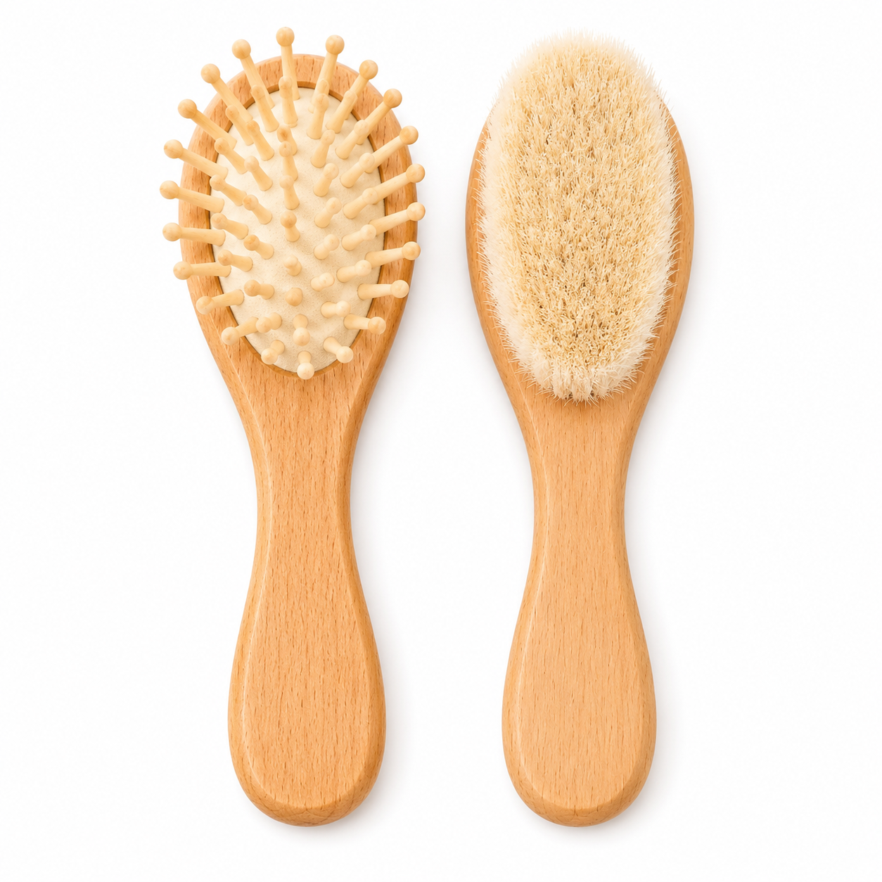Brosse & peigne bébé personnalisés - coffret naissance 🤍