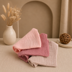 Lot de 3 ou 5 langes bébé en coton ultra doux
