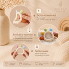 Anneau de dentition sensoriel en silicone