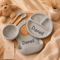 Coffret repas bébé personnalisé 5 pièces en silicone alimentaire