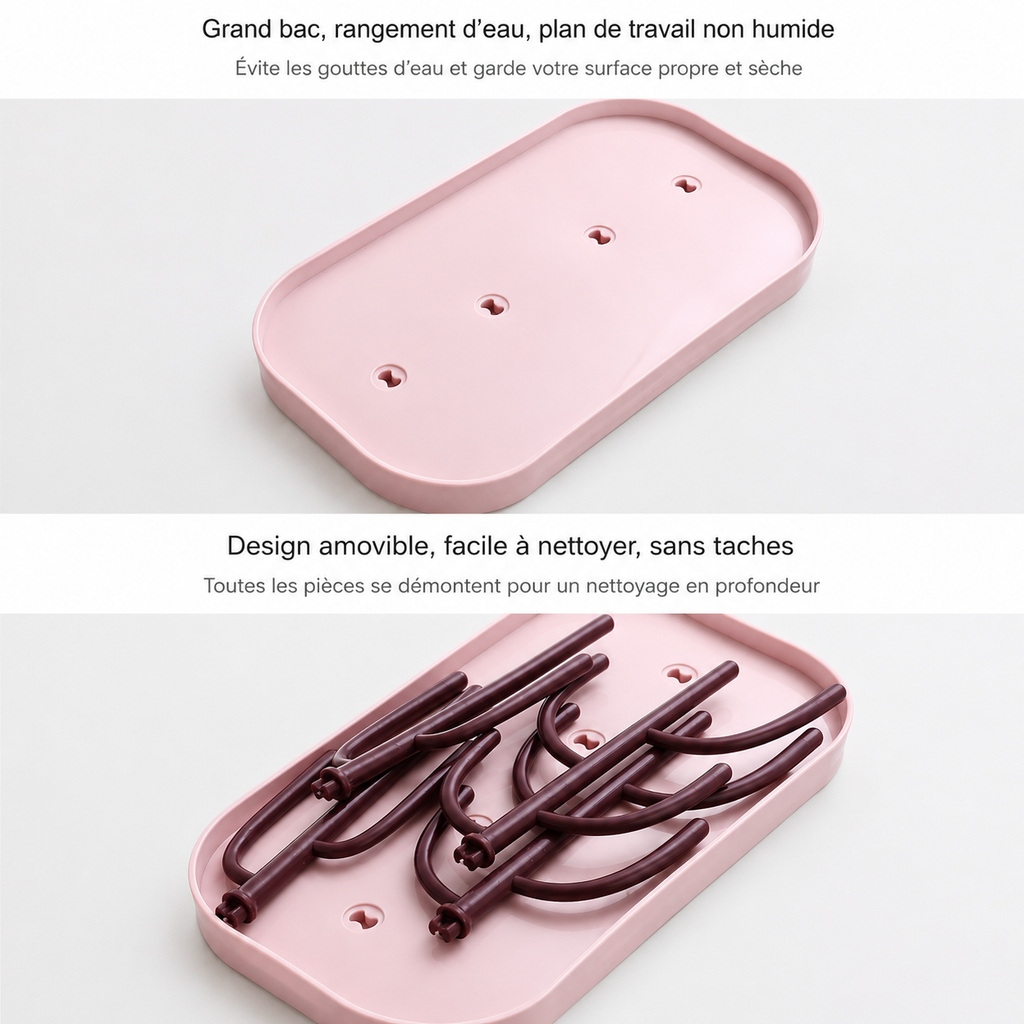 Egouttoir à biberons design - Support de séchage pour biberons et accessoires bébé ✨
