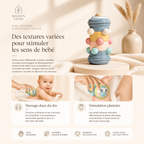 Rouleau d'éveil sensoriel bébé - textures, tactiles & découverte des sens