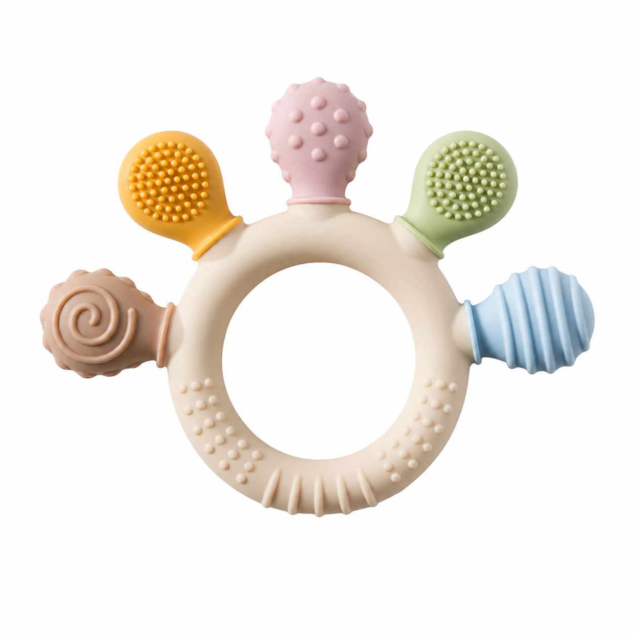 Anneau de dentition sensoriel en silicone