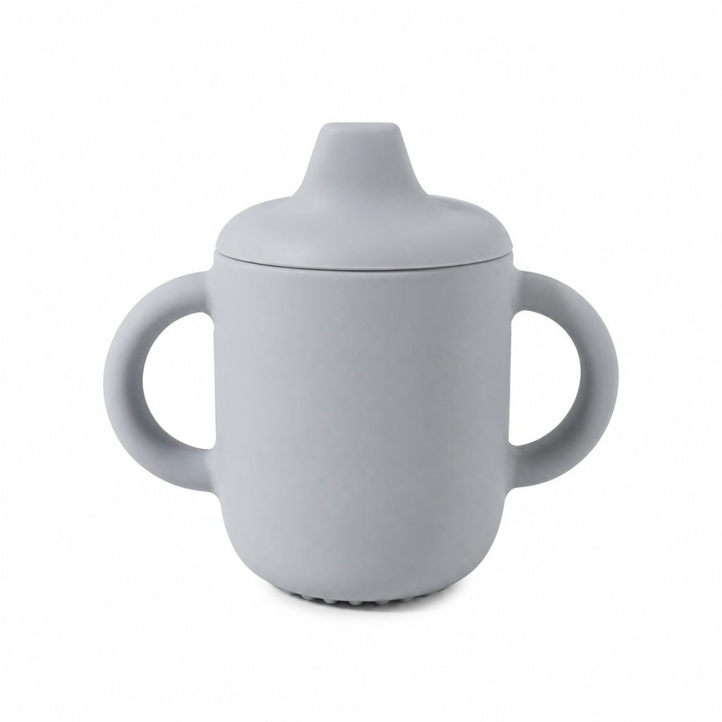 Gobelet d’Apprentissage Bébé Personnalisé en Silicone – Anti-Fuite avec Prénom Gravé 180 ml