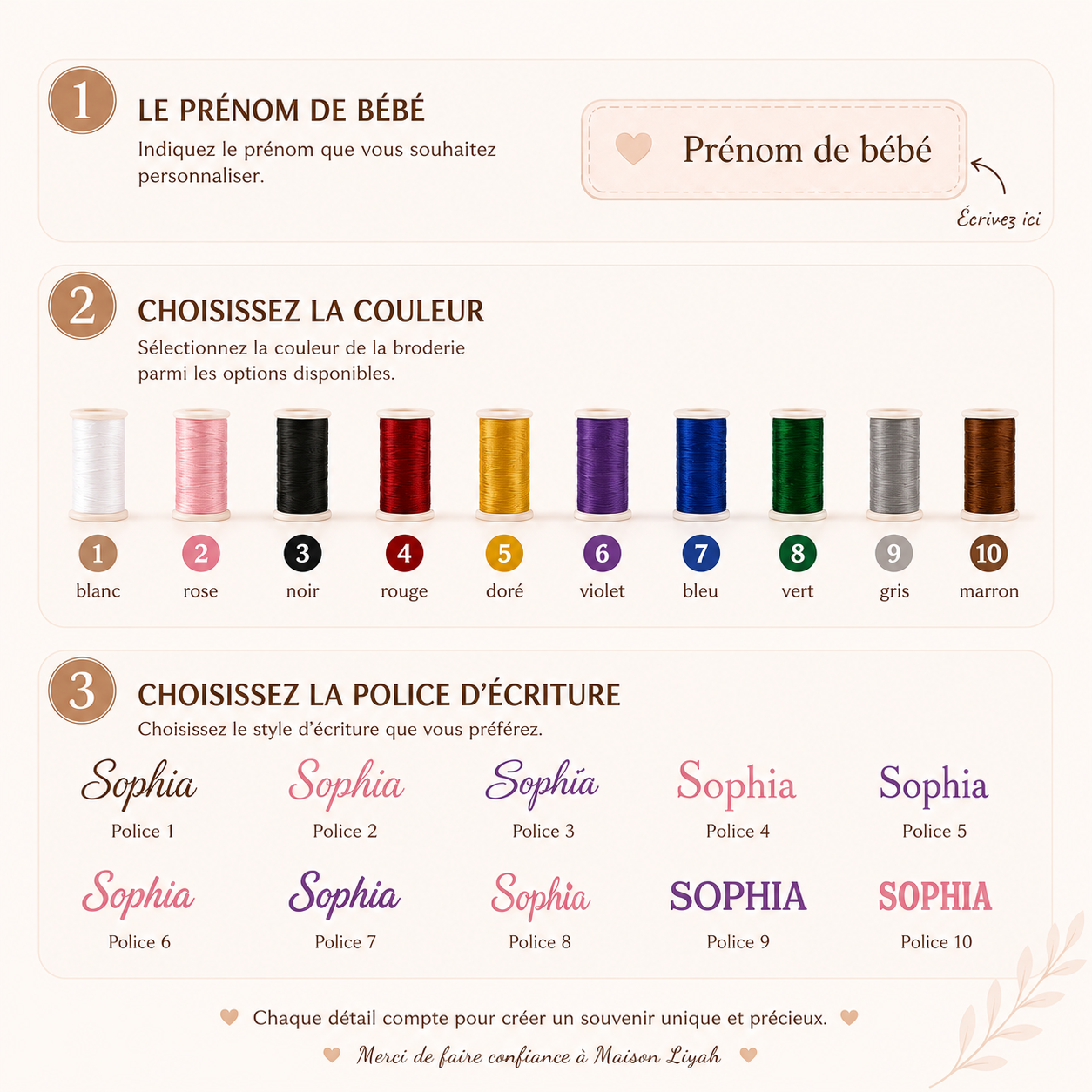 Doudou personnalisé avec prénom
