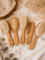 Brosse & peigne bébé personnalisés - coffret naissance 🤍