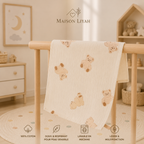 Lange bébé en coton, motifs doux au choix 🤍