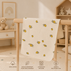 Lange bébé en coton, motifs doux au choix 🤍