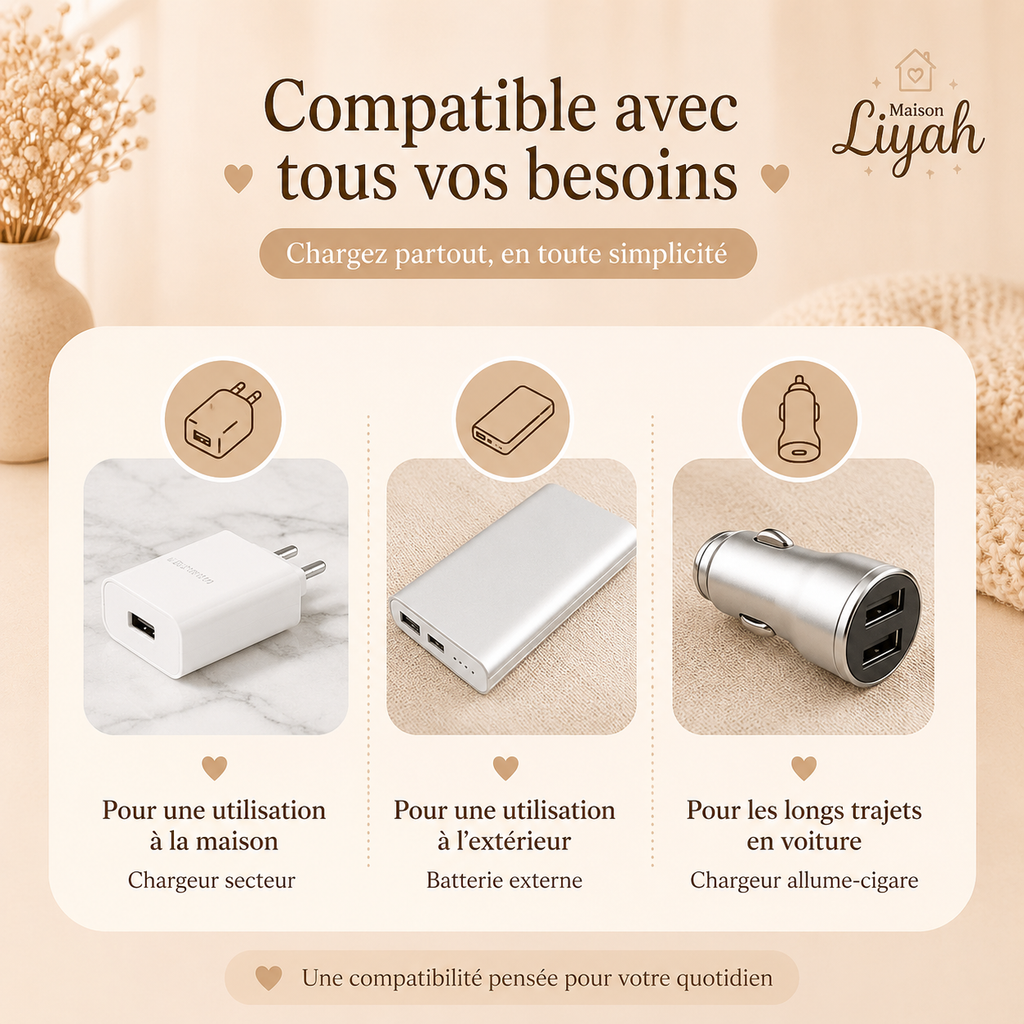 Chauffe-biberon portable USB
