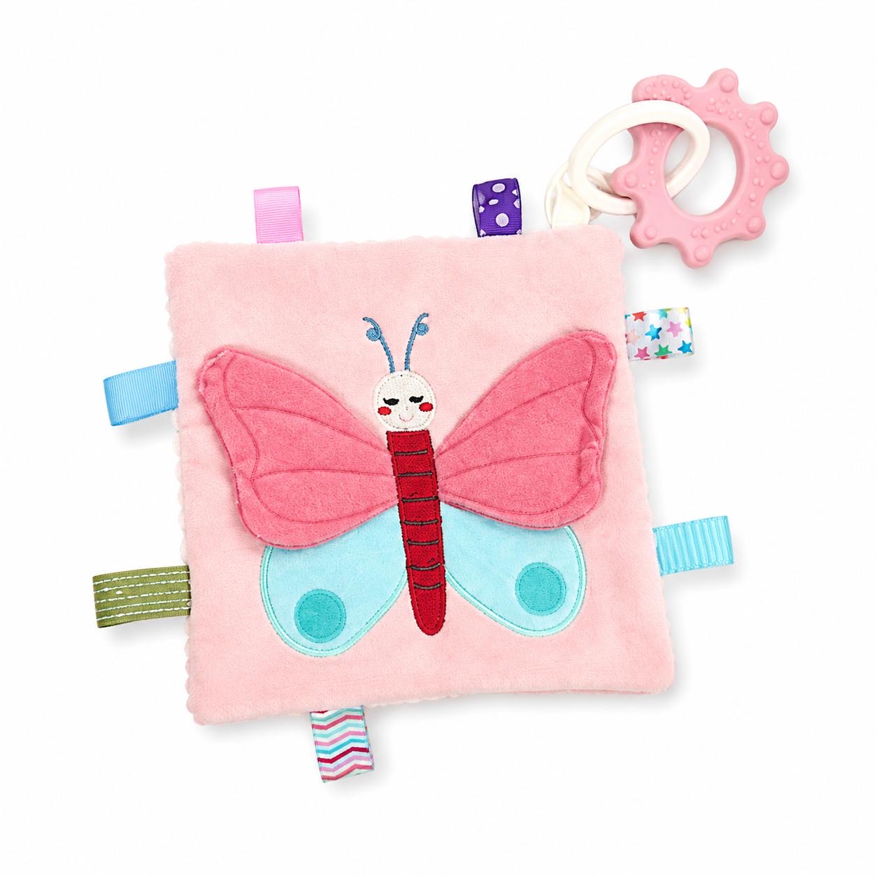 Doudou Sensoriel avec anneau de dentition 🤍