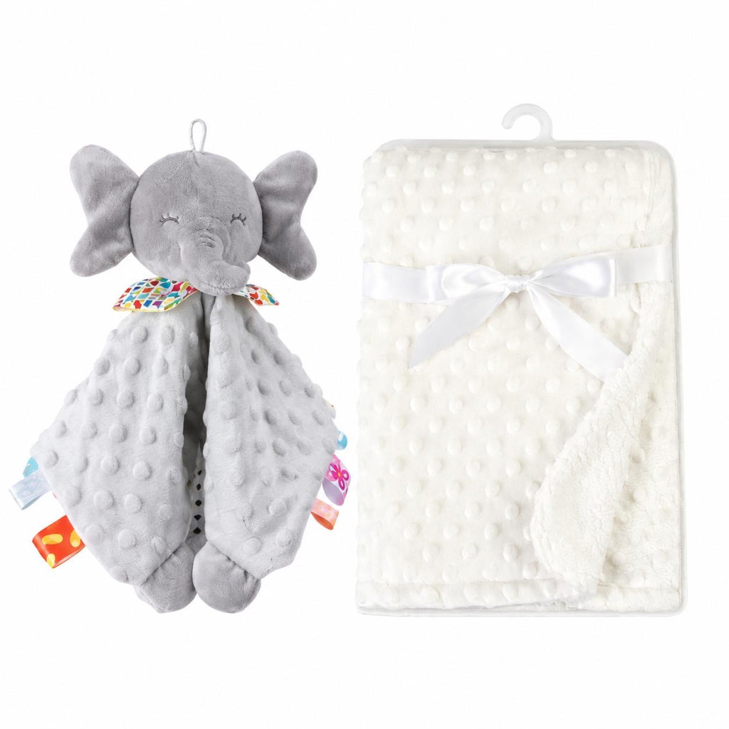Duo doudou confort & couverture personnalisée 🤍