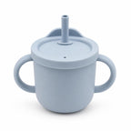 Gobelet d'apprentissage en silicone avec paille