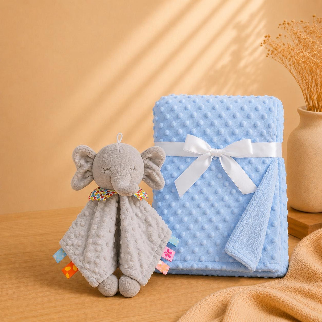 Duo doudou confort & couverture personnalisée 🤍